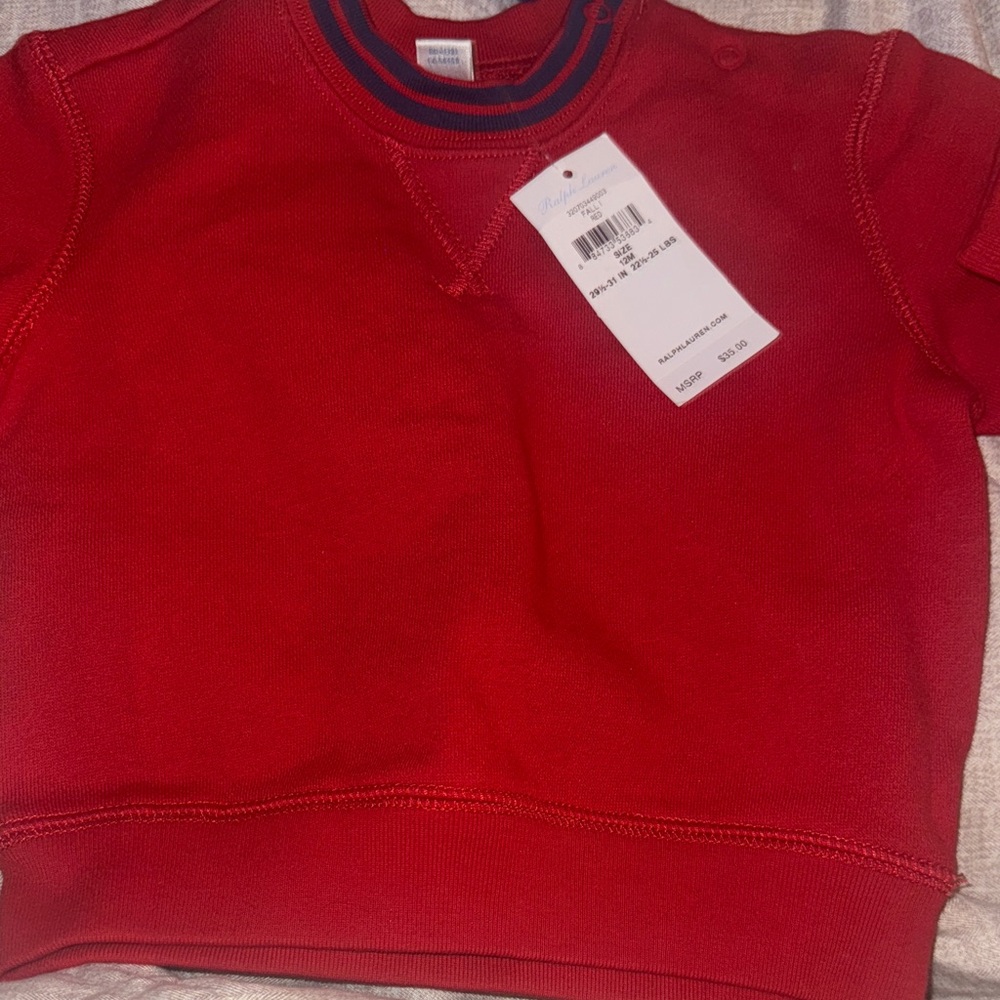 Ralph Lauren Vibrant Red Kids Sweatshirt